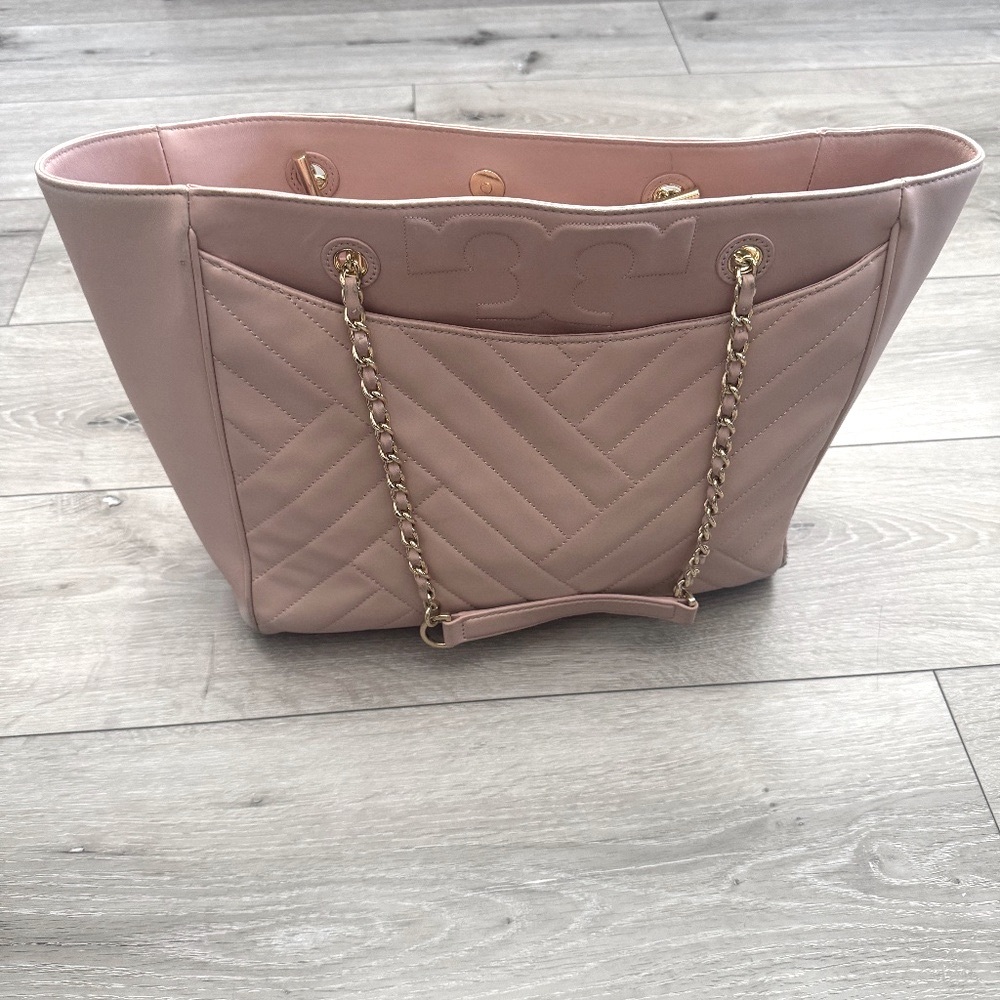 Tory Burch Fleming Soft Tote – Light Pink (GUC)
